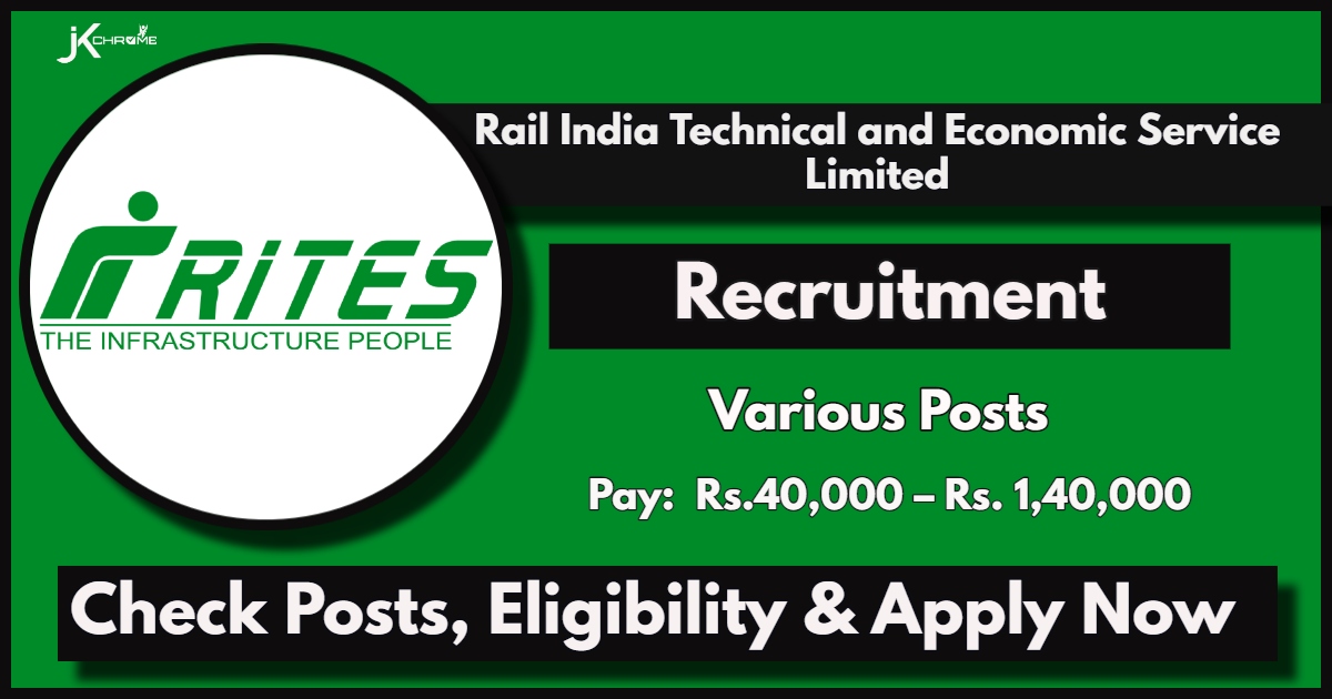 RITES Recruitment 2024: Apply Online Now for Assistant Manager Posts, Check Qualification, Age, Other Details