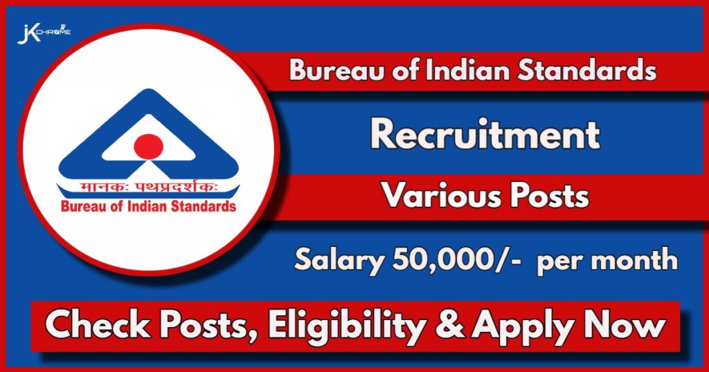 BIS Recruitment 2024 Notification Out for Consultants, Check Qualification, Apply Online Now: Monthly Salary 50,000