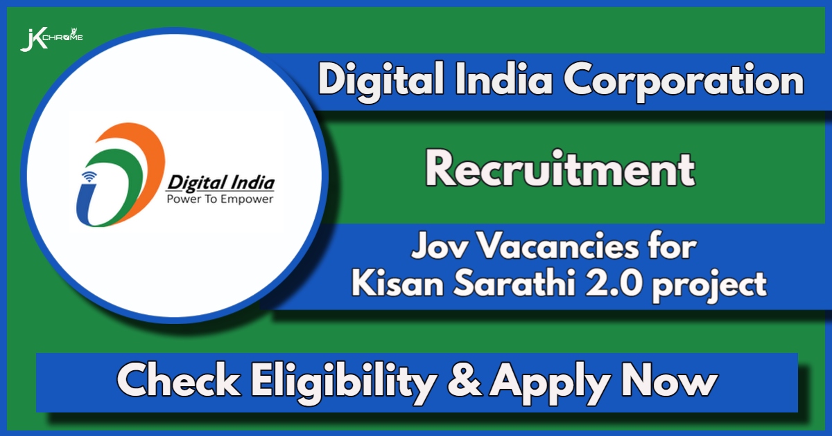 DIC Recruitment 2024: Check Vacancies, Eligibility and Apply Now for Various Posts for Kisan Sarathi Project