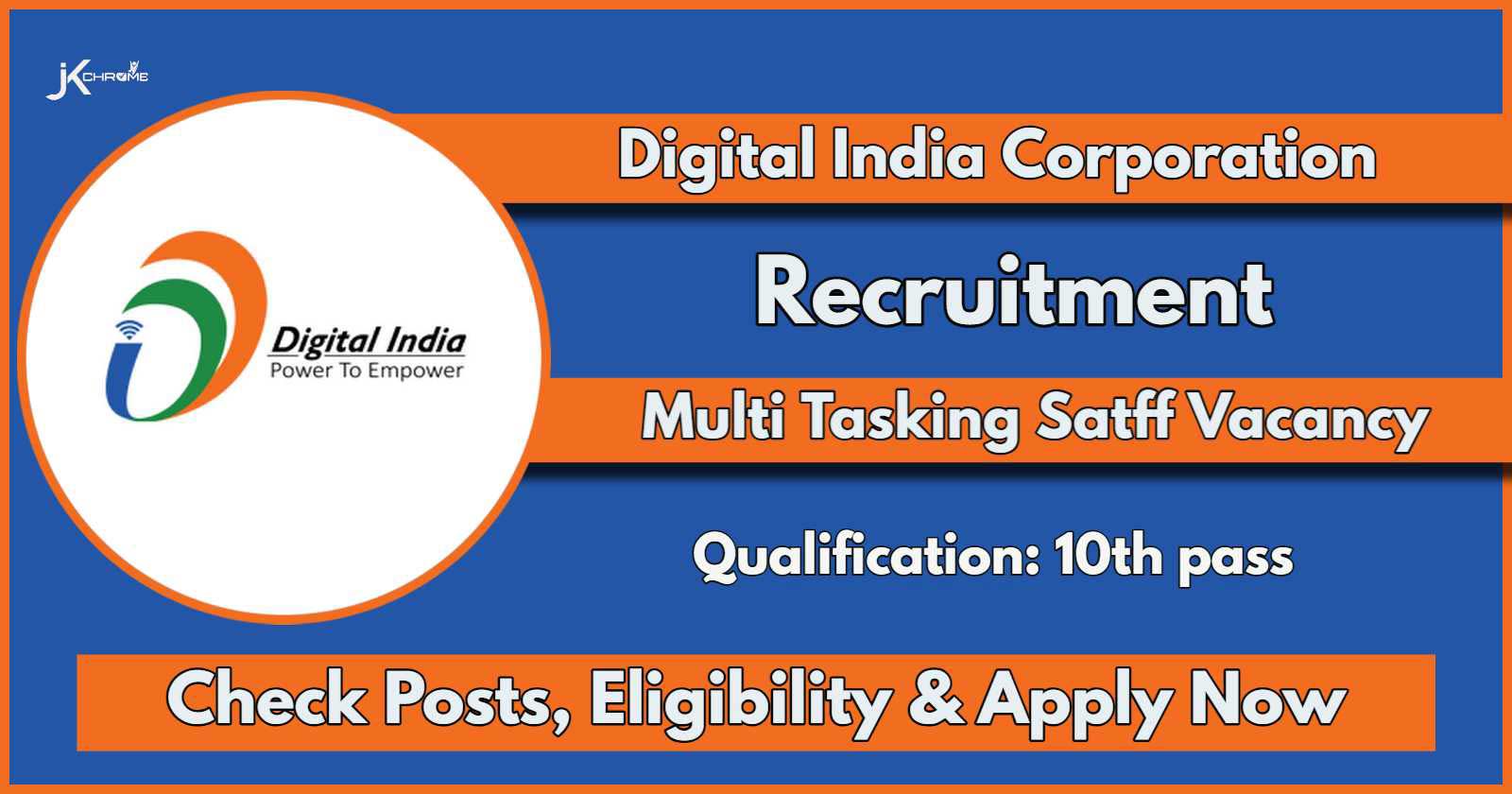 Digital India MTS Vacancies Out: Check Qualification, Job Role and Know How to Apply Online