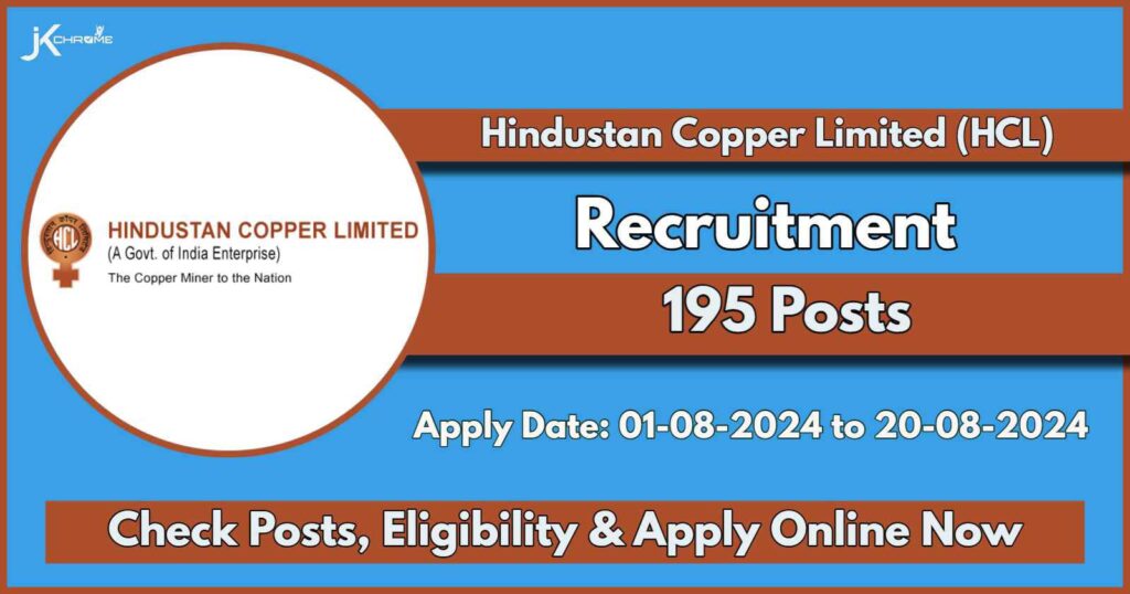 HCL Recruitment 2024 Notification Out for 195 Posts: Check Vacancy Details, Eligibility and Process to Apply