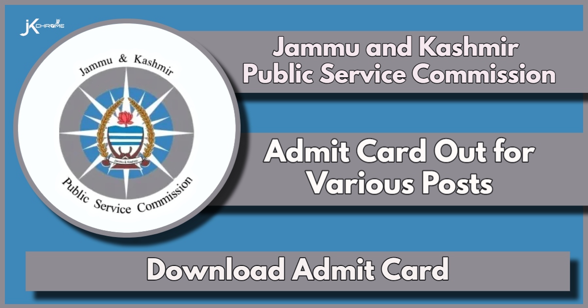 JKPSC SAC Admit Card 2024 Out for Secretariat Assistant and others: Here's Direct Link and exam date