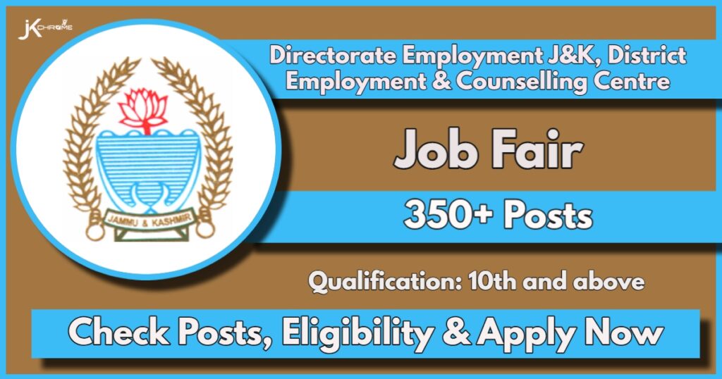 Job Fair in J&K Doda: Apply Online Now, Check Eligibility & How to Apply