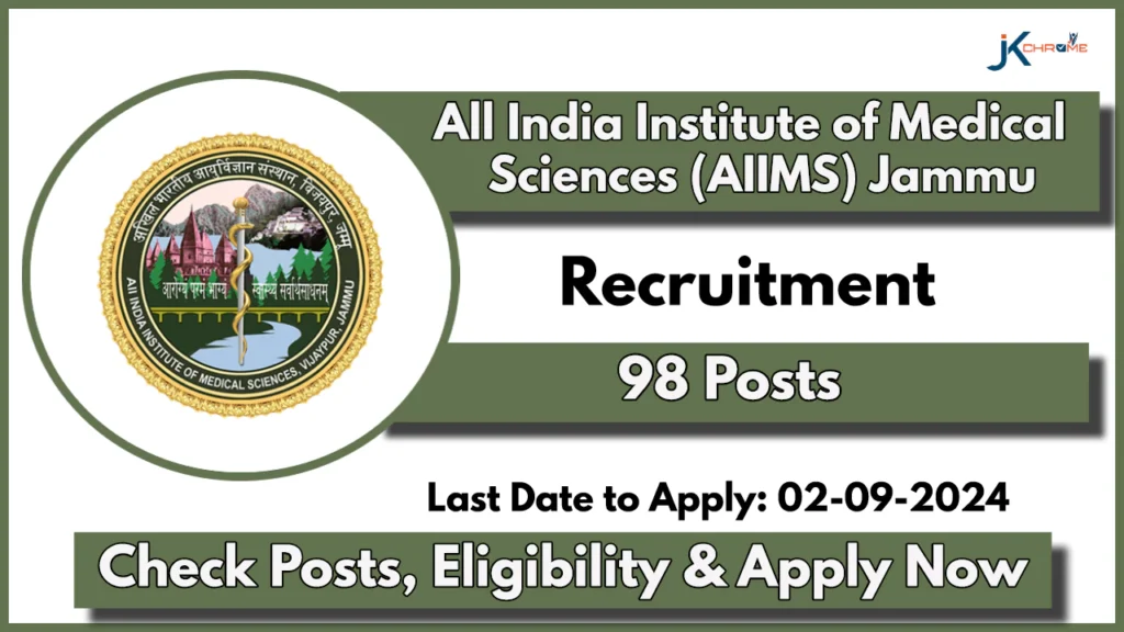 AIIMS Jammu Recruitment 2024 Notification Out for 98 Faculty Group A Posts; Check Vacancy Details and Eligibility Now