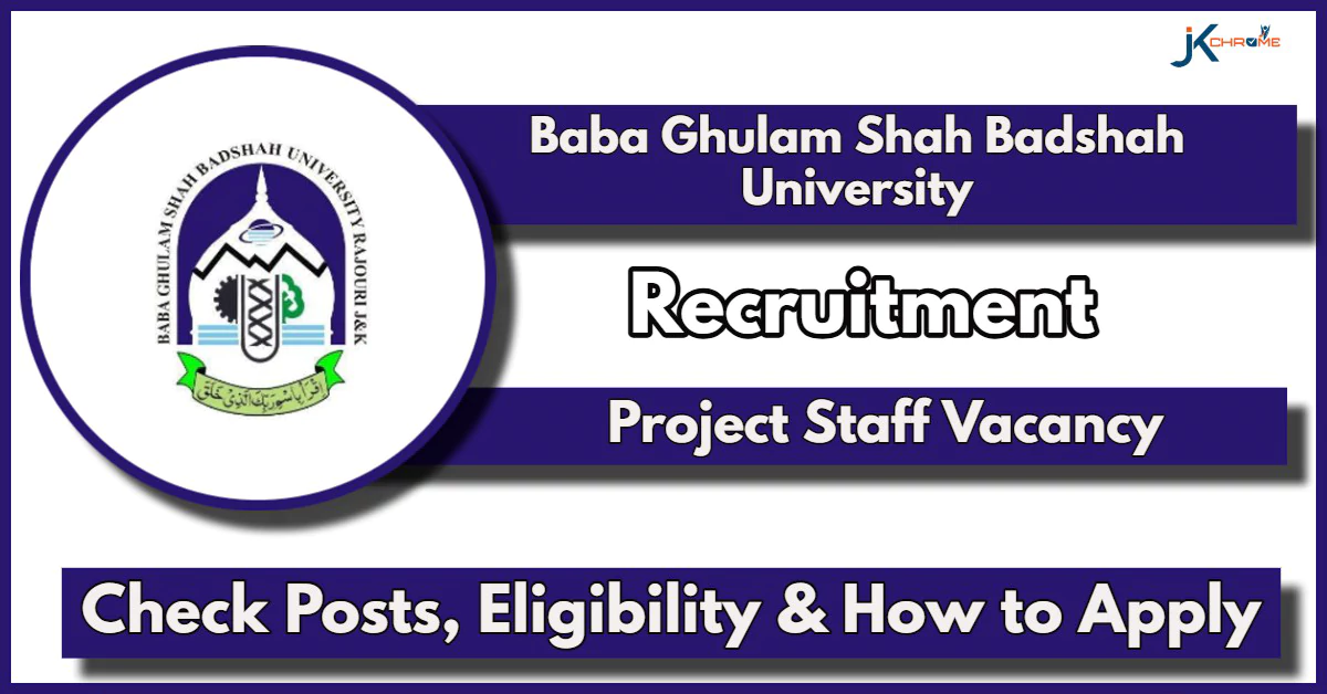 BGSBU Recruitment 2024: Check Post Details, Qualification and Apply Now