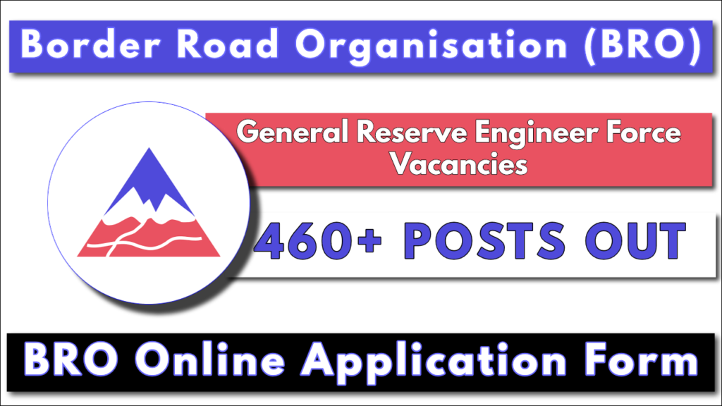 Border Road Organisation (BRO) Online Application Form 2024