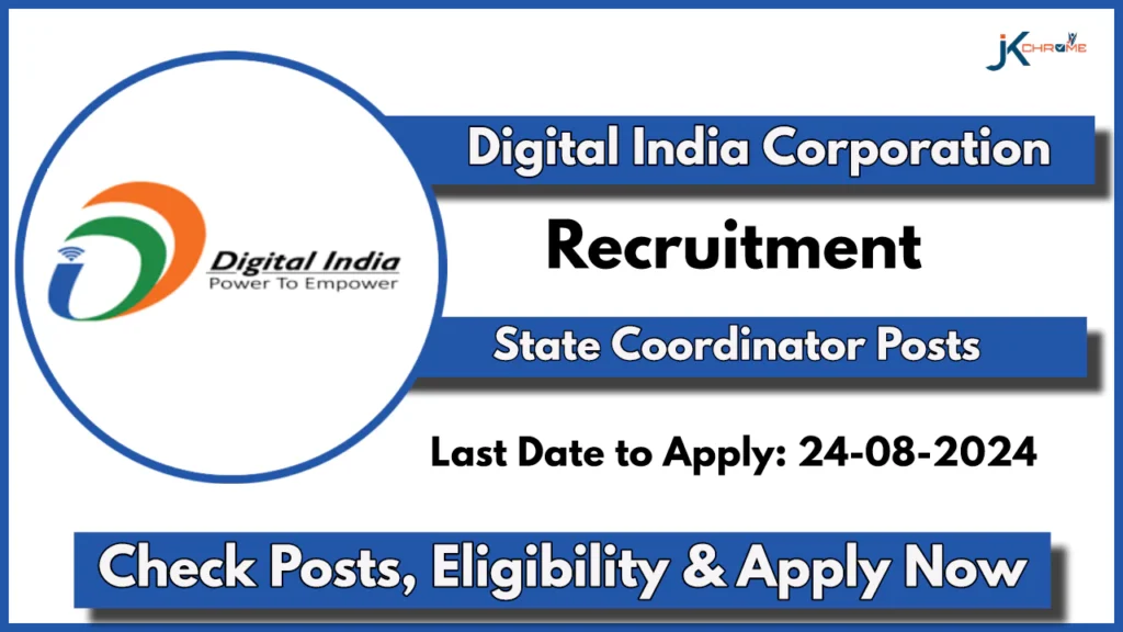 DIC State Coordinator Recruitment 2024; Apply Online Now for 15 Posts, Check Eligibility