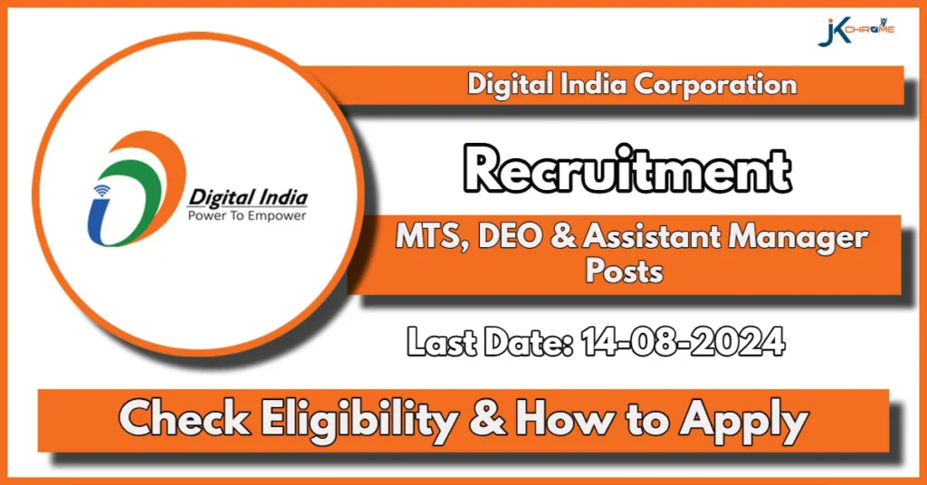 DIC Recruitment 2024: Apply Now for MTS, DEO and Assistant Manager Posts, Check Eligibility Here