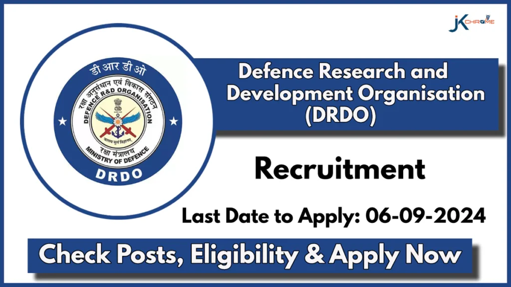 DRDO Recruitment 2024; Check Vacancy Details, Eligibility and Application Process