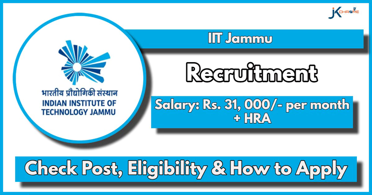 IIT Jammu Recruitment 2024