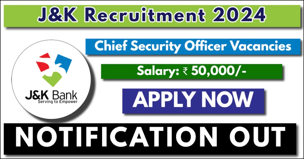 JK Bank Recruitment 2024