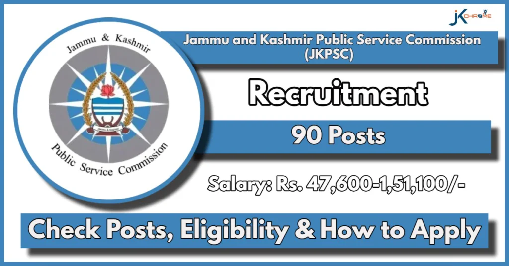 JKPSC Recruitment 2024: Latest Notification, Apply Now for 90 Posts