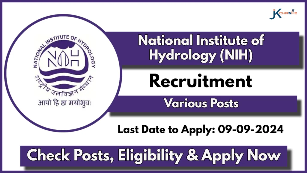 National Institute of Hydrology Scientist Recruitment 2024 Notification