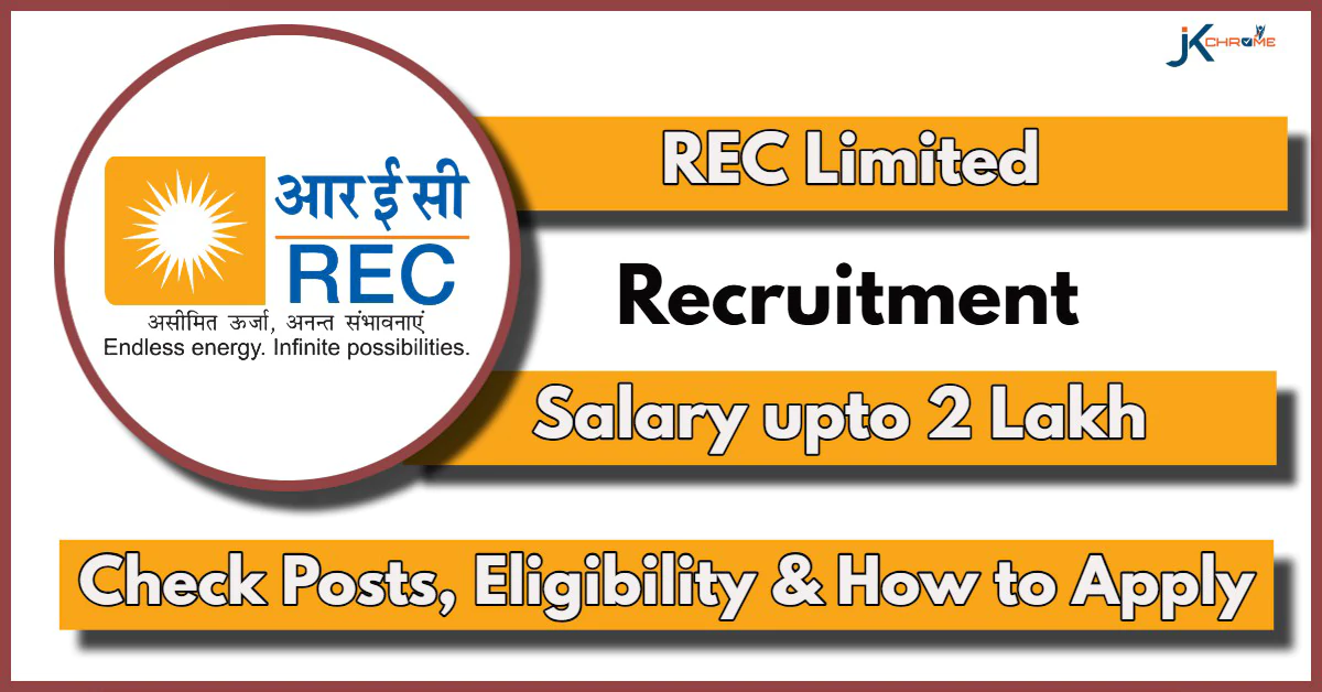 REC Limited Recruitment 2024 Notification 2024 Out: Check Posts, Eligibility, Salary and How to Apply