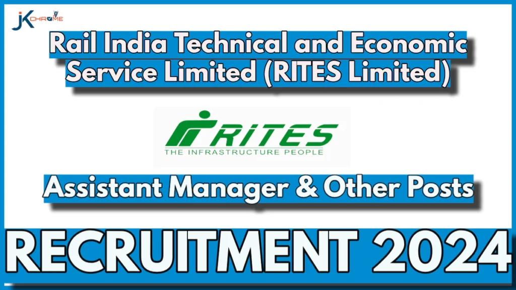 RITES Limited Recruitment 2024 on Regular Basis