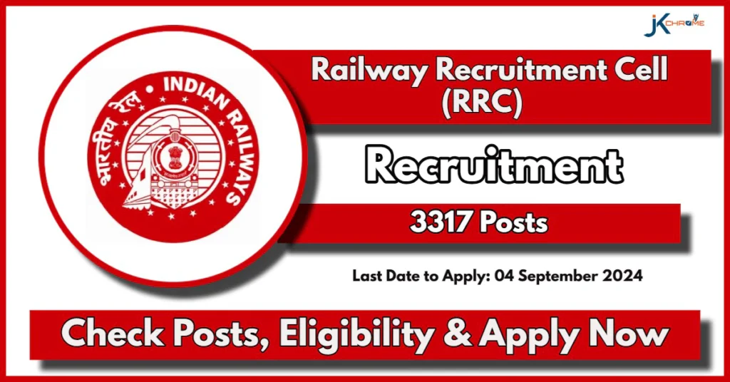 Railway Recruitment 2024 Notification Out for 3317 Apprentice posts; Check Details Now