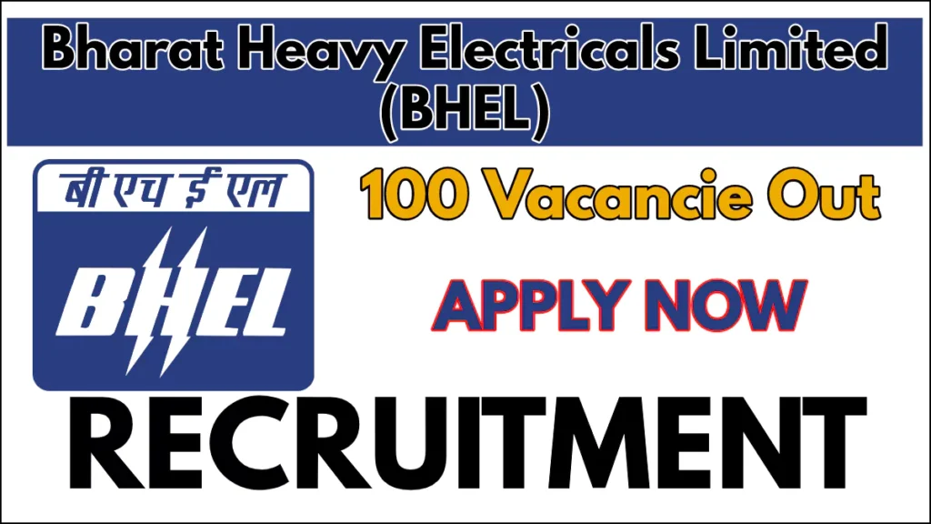 BHEL Recruitment 2024 Notification, Apply Now for 100 Trade Apprentice Positions