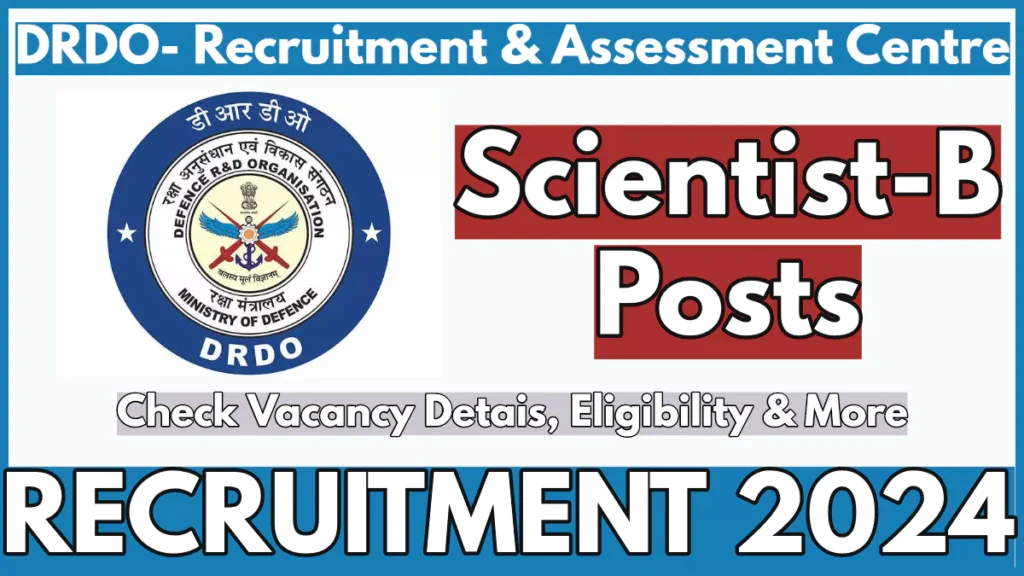 DRDO Scientist Recruitment 2024 via GATE Notification Out, Check Details Out