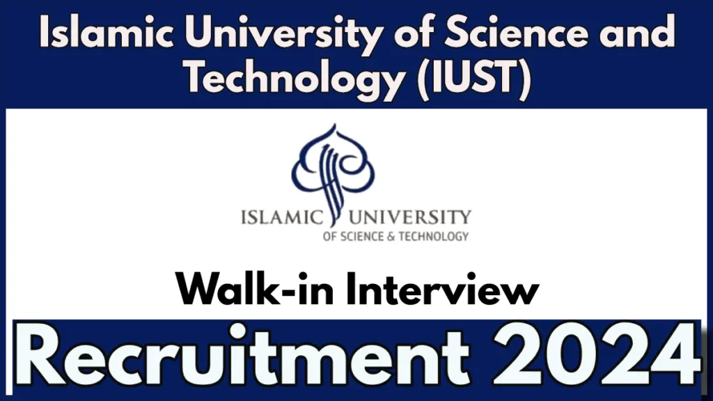 Islamic University Assistant Recruitment 2024 Notification, Walk-in Interview on Sep 19