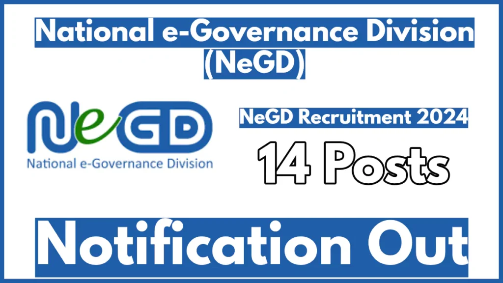 NeGD Recruitment 2024 Notification Out for Various Posts, Check Vacancies and How to Apply