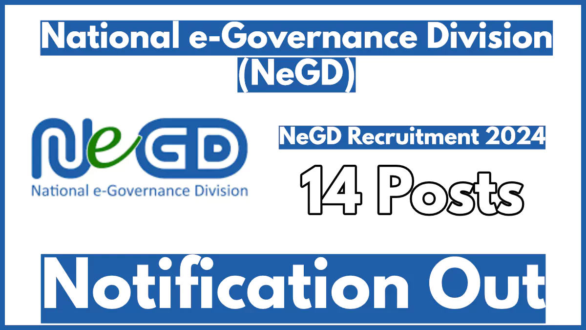 NeGD Recruitment 2024 Notification Out for Various Posts, Check Vacancies and How to Apply