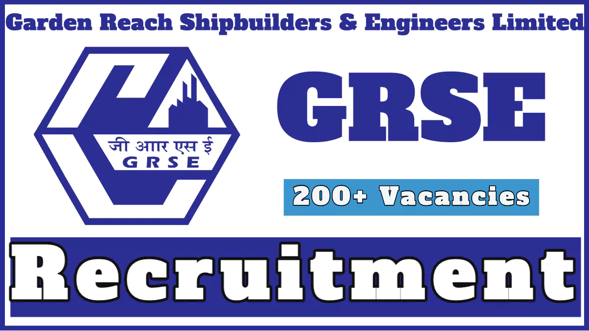 GRSE Recruitment 2024, Apply for 236 Apprentice and HR Trainee vacancies