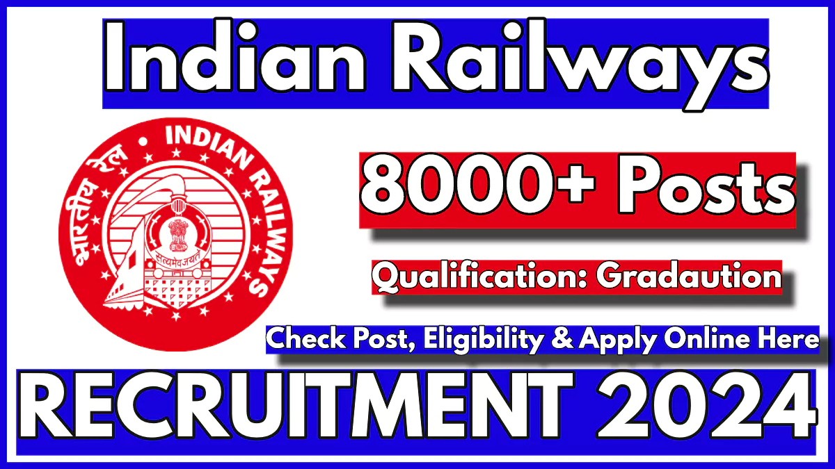 Railway Recruitment Drive, 8000+ Posts for Graduates, Application Process will end on Oct 13