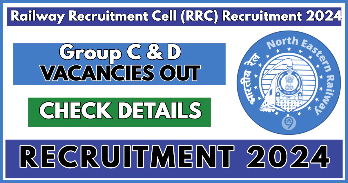 RRC NER Recruitment 2024, Apply Now for Group C & D Posts