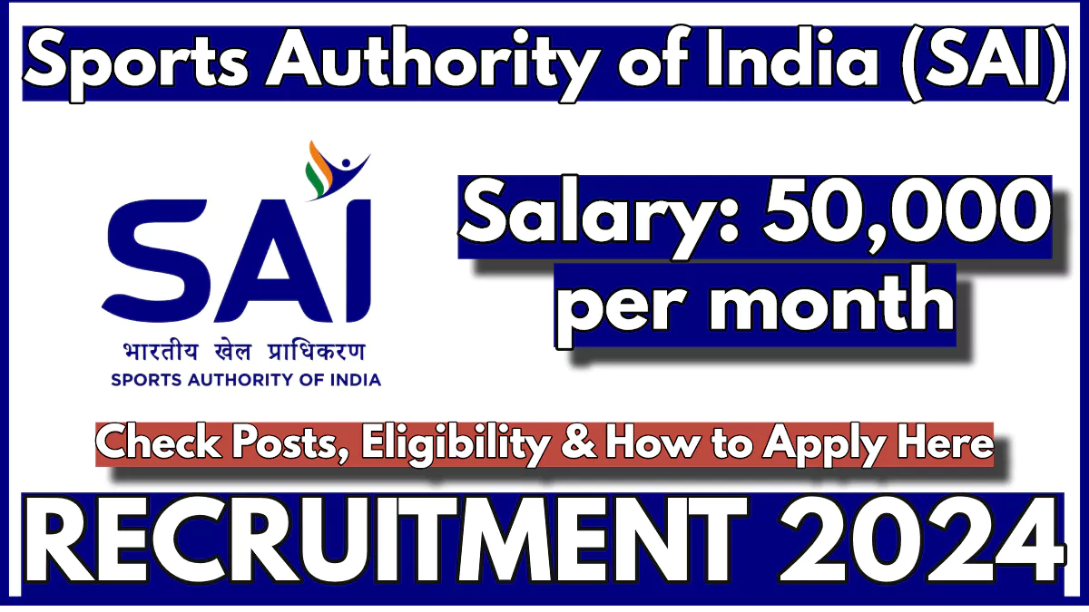 Sports Authority of India Recruitment 2024 Notification for Junior Architect