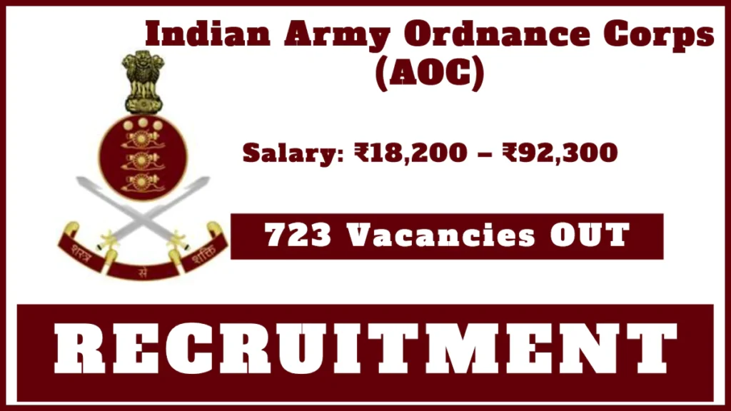 Army Ordnance Corps Recruitment 2024: Apply for 723 Group ‘C’ Vacancies