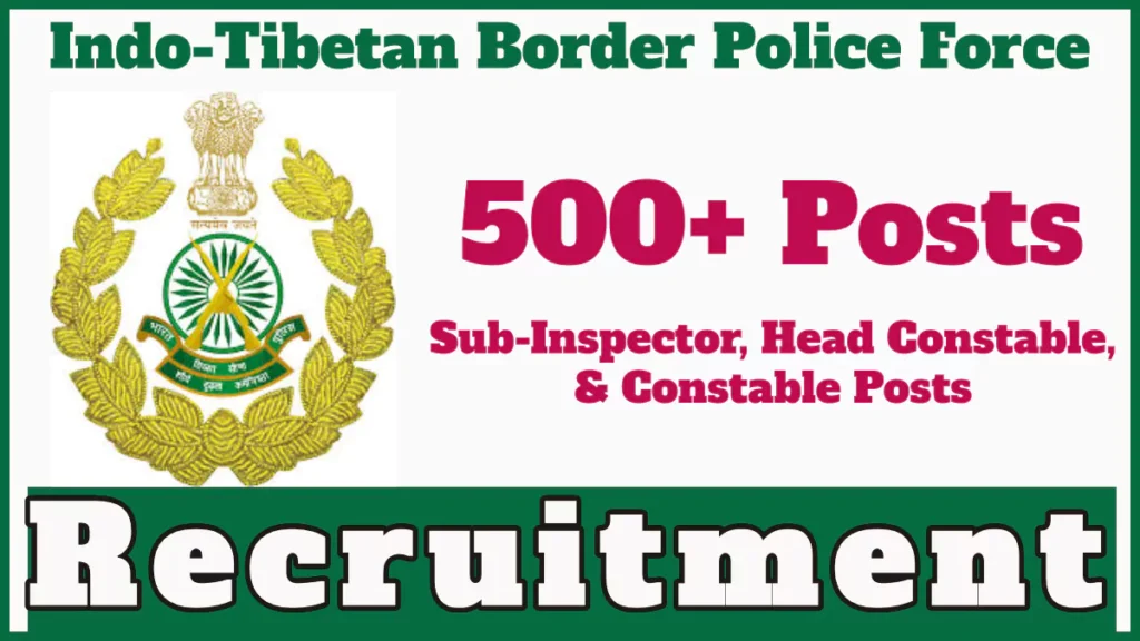 ITBP announces 526 Sub Inspector, Constable Vacancies, Apply Online from November 15