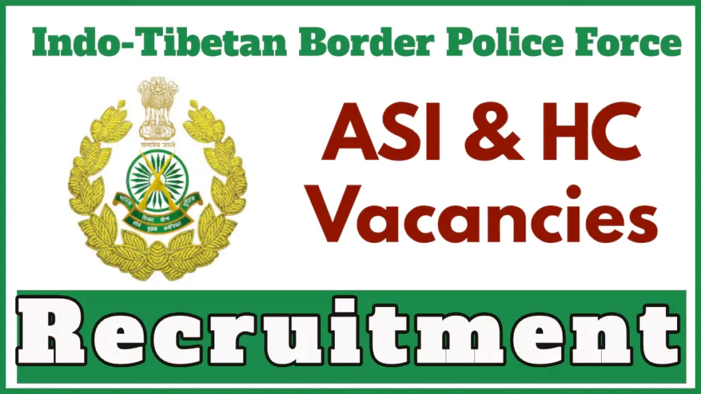 ITBP ASI and Head Constable Vacancies, Check Post Details, Eligibility, Apply Online Now