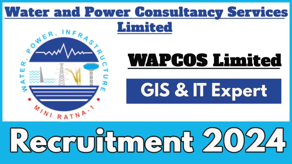 WAPCOS GIS and IT Expert Recruitment 2024 Notification, Monthly Salary over 1 Lakh