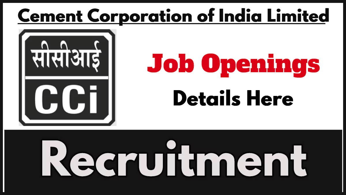 CCI Ltd Consultant Recruitment 2024 New Notification Out