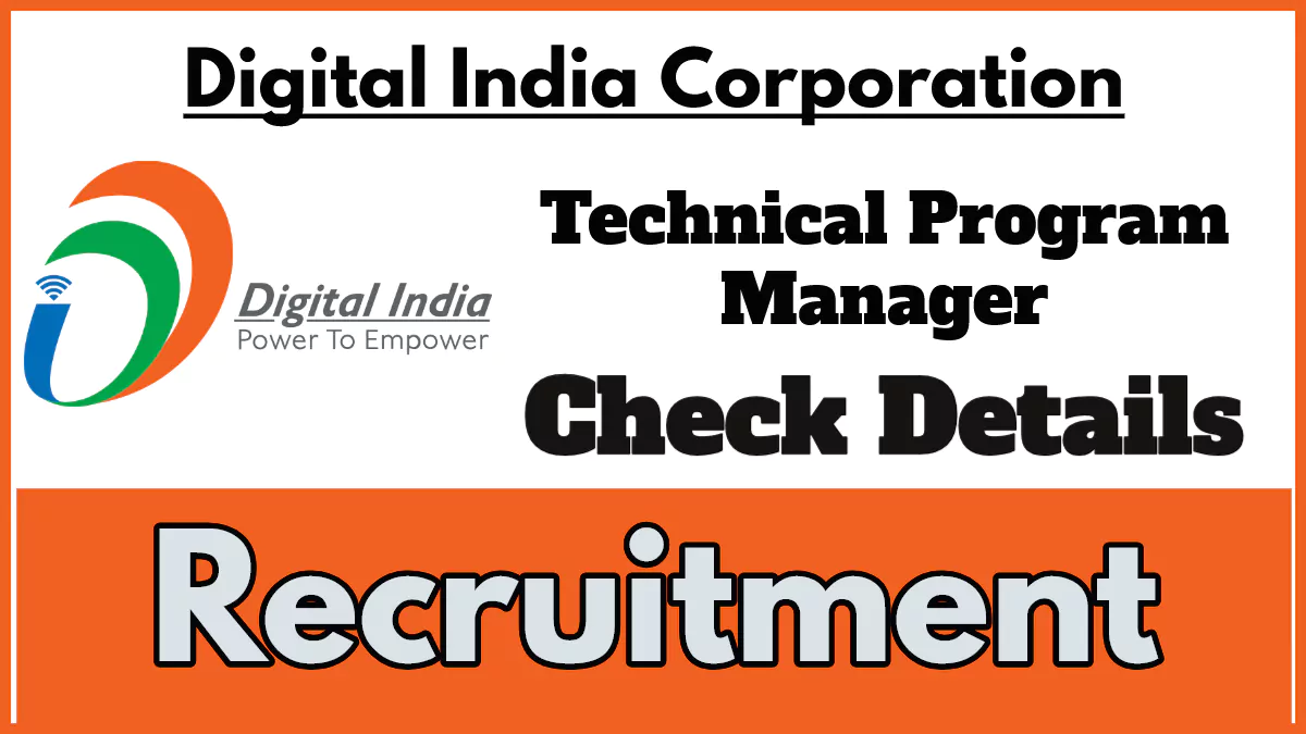 DIC Recruitment 2024, Apply Online for Technical Program Manager Post