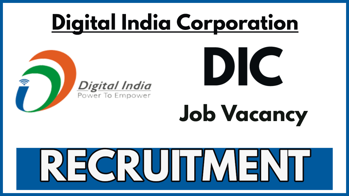 DIC Recruitment 2024 PDF, Apply for Graphic Designer Post