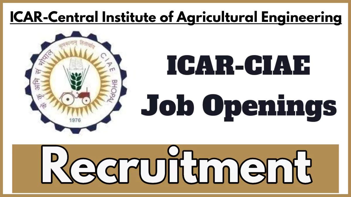 ICAR CIAE Recruitment 2024, Apply for Young Professional Posts