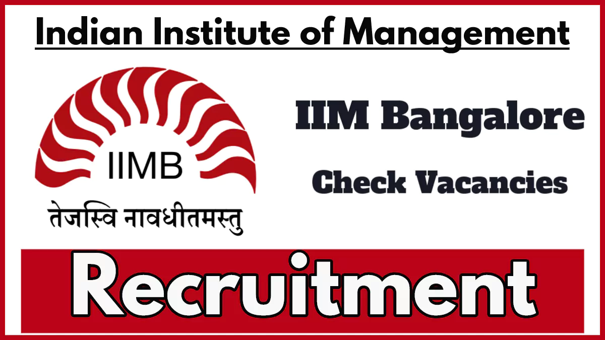 IIMB Recruitment 2024, Apply Now for Videographer Editor Post