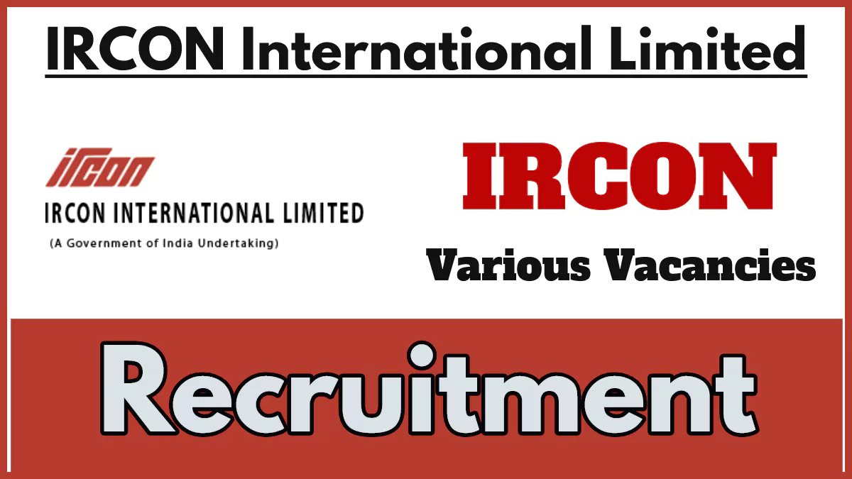 IRCON Recruitment 2024, Apply Now for Finance Assistant Post Vacancies