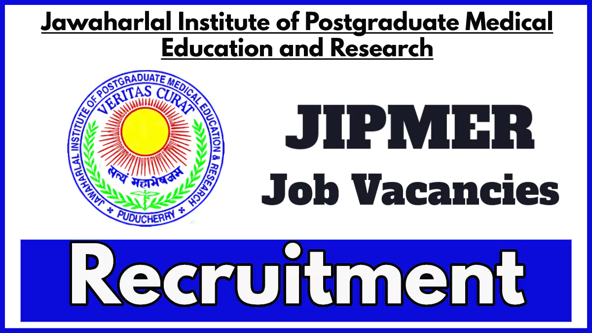 JIPMER Recruitment 2024, Apply for Senior Resident Posts