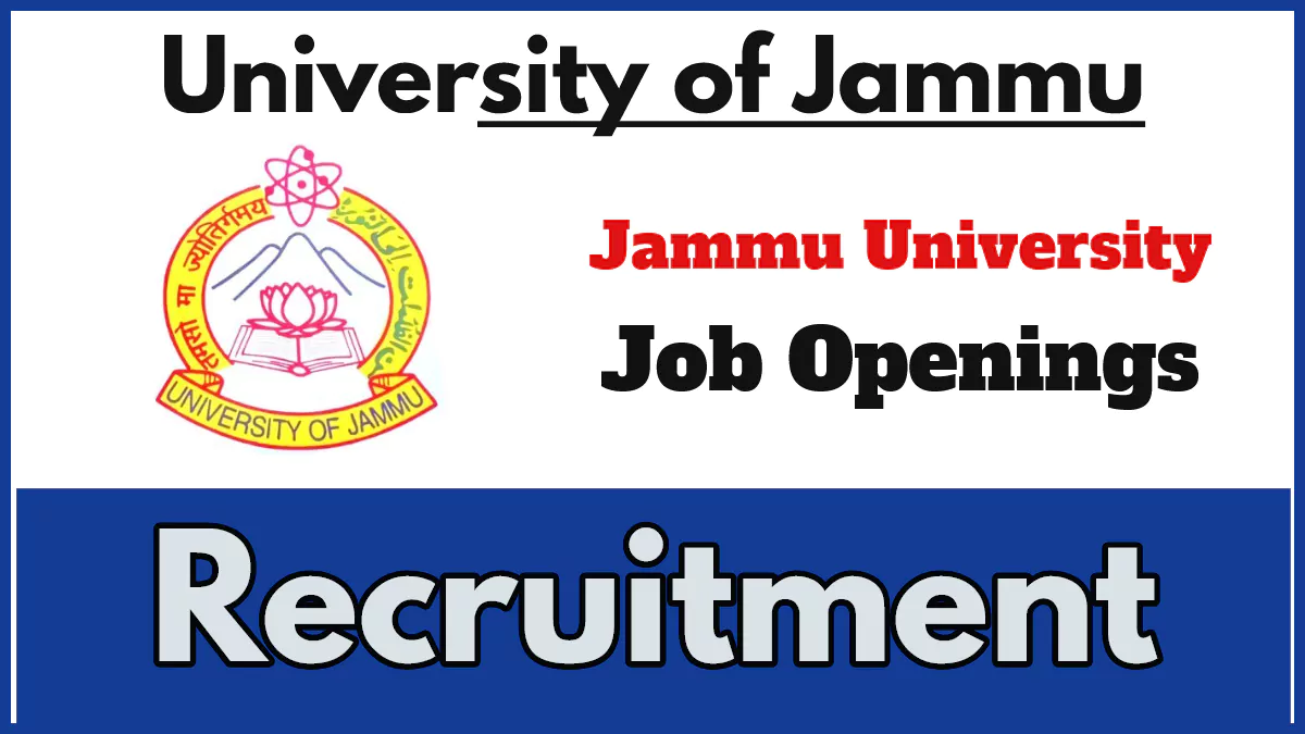 Jammu University Recruitment 2024, Apply for Junior Research Fellow