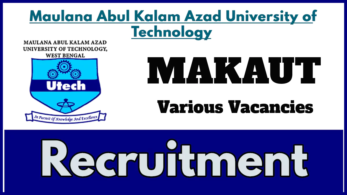 MAKAUT Recruitment 2024, Apply for Visiting Faculty in Hospital Management