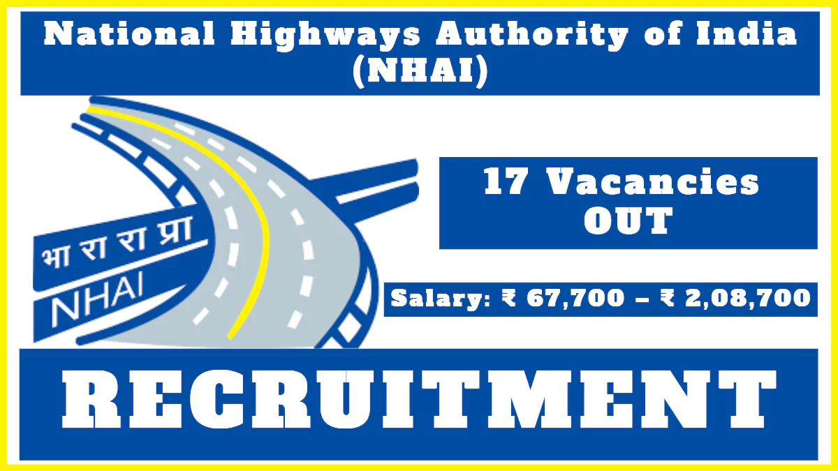 NHAI Recruitment 2024, Apply for Manager (Finance & Accounts) Positions