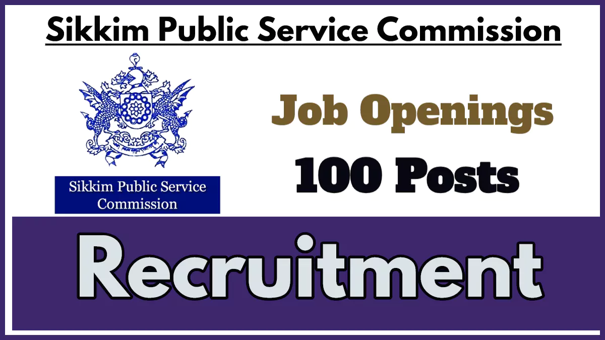 Sikkim PSC Recruitment 2024, Apply for 100 Junior Engineer (Civil) Posts