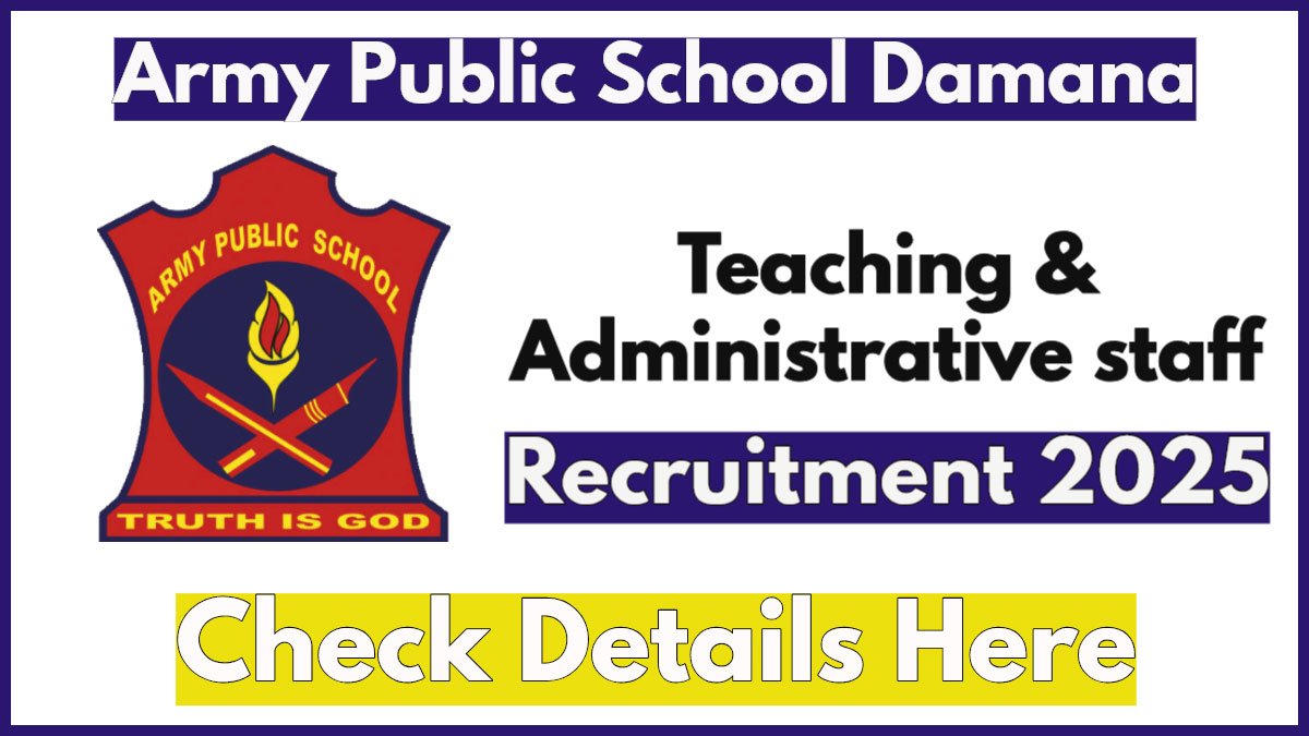 APS Damana Recruitment 2025 Notification, Teaching, Administrative and Balvatika Staff