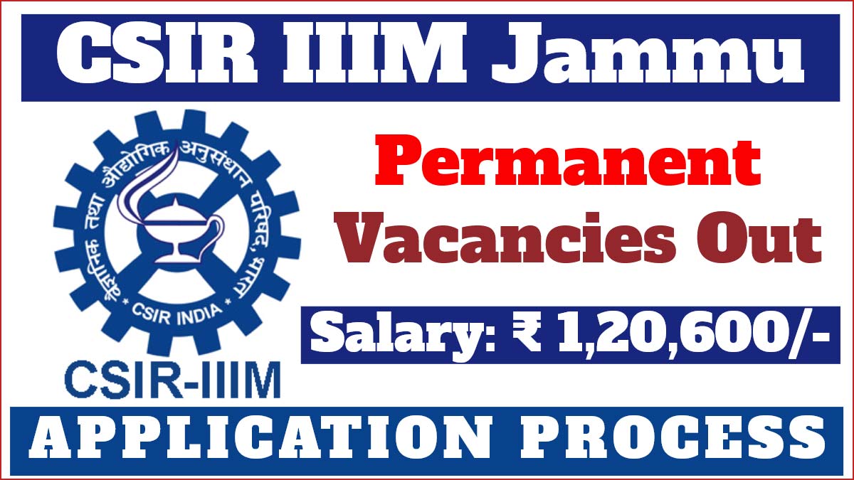 IIIM J&K Permanent Jobs Vacancies