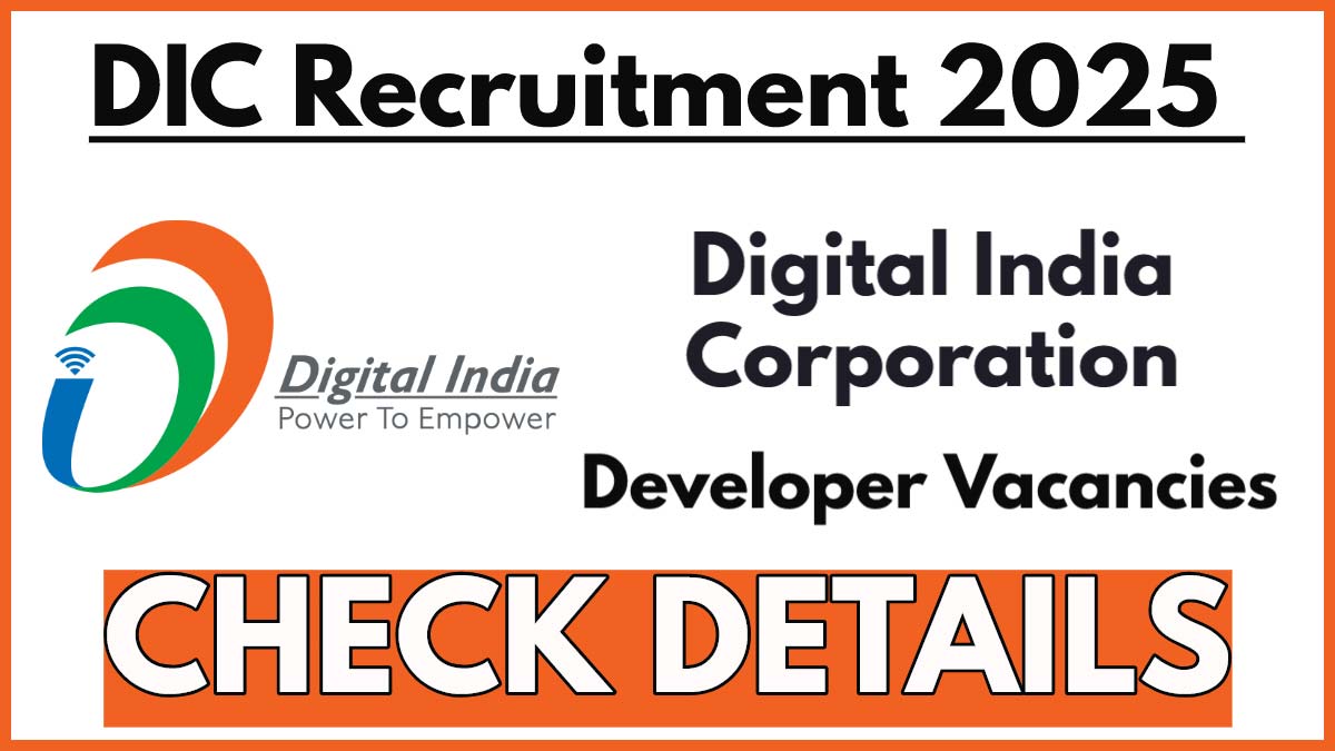 Digital India Corporation Recruitment 2025 Notification, Apply for Full Stack Developer and Mobile Developer Posts