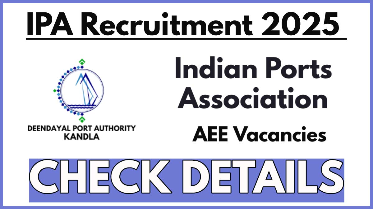 Deendayal Port Recruitment 2025, Apply for Executive Engineer Posts Now