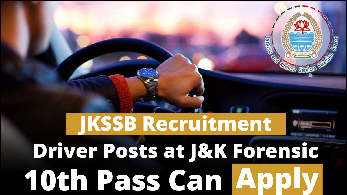 JKSSB 10th Pass Vacancies Out, Salary Rs. 63K, Check Notification PDF and Apply