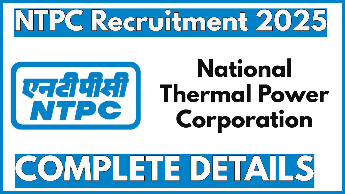 NTPC Recruitment through GATE, Application Starts January 30, 2025